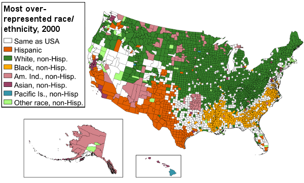 Race And Ethnicity Map Overview Of Human Geography: Race And Ethnicity